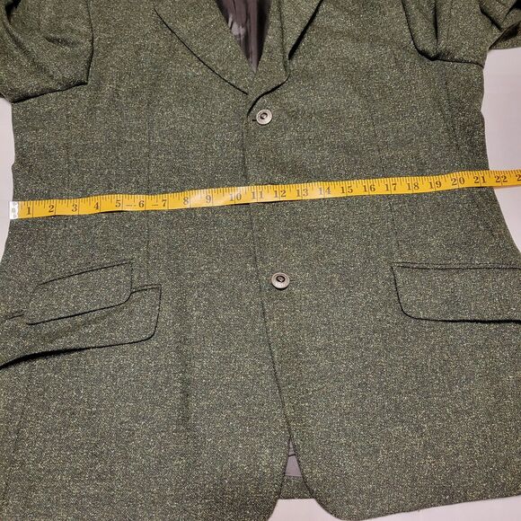 Versace Classic V2 Vintage Men's Two-piece Suit Wool Silk Olive Green Size 42R - Picture 13 of 16